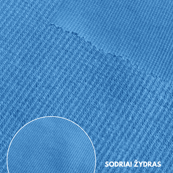 sodriai zydros spalvos rib