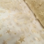 Tiulis su žvaigždutėmis ivory spalvos