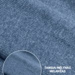 tamsiai mėlynas melažas